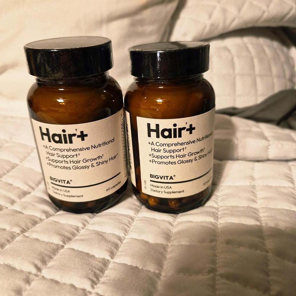 Big Vita Hair+ supplements - 2 bottles of 60 capsules each #hairgrowth #nutritio